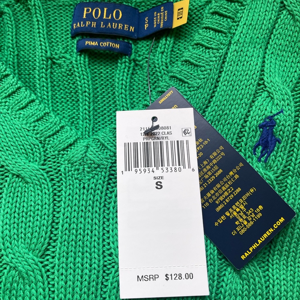 Ralph Lauren Green Sweater